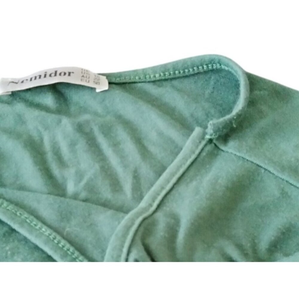 Nemidor Size XXL Maxi Dress Womens Green Short Sleeves Soft Fabric Pockets - Picture 6 of 11